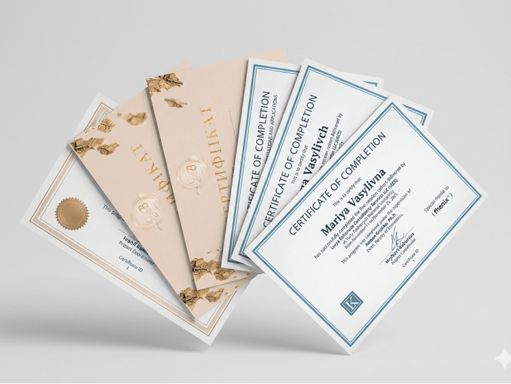 Дипломи / Сертифікати / Грамоти